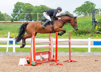 Andrew James wins the Nupafeed Supplements Senior Discovery Second Round at Chard Equestrian Centre
